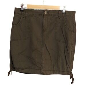 Old Navy Women's Dark Olive Mini Skirt Sz 12